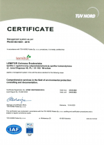 Certificate TUV Nord